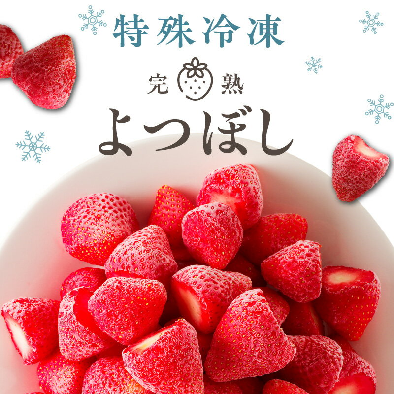 【ふるさと納税】いちご 特殊冷凍 よつぼし 1.5kg 750g × 2 旬 美味しい 完熟 甘い 濃厚 アートロックフリーザー サクサク 食感 栄養 池田農園 フルーツ スムージー おやつ スイーツ 冷凍 お取り寄せ お取り寄せフルーツ 食べ物 福岡県 久留米市 送料無料 サムネイル2
