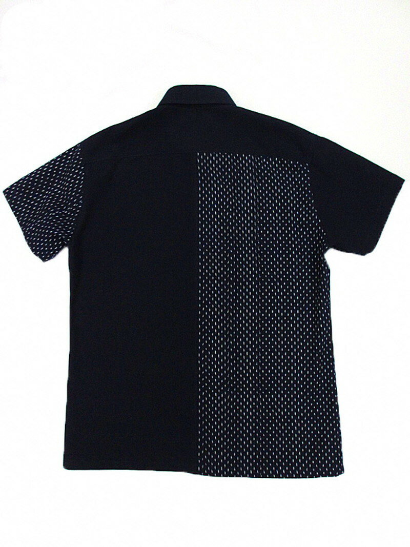 【ふるさと納税】シャツ メンズ メンズシャツ 半袖 夏 久留米絣 選べる サイズ S M L 2L 紺あられ柄 あられ柄 無地 肌ざわり 着心地 丈夫 おしゃれ 着こなし 洋服 トップス 男性 紳士シャツ 福岡県 久留米市 送料無料 サムネイル2