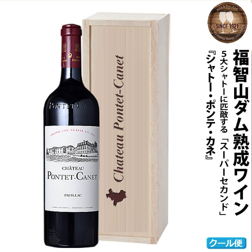 福智山ダム熟成 Medoc5級 高級赤ワイン FD129 シャトー ポンテ カネ 2013年 750ml×1本 福岡県 直方市 冷蔵 送料無料