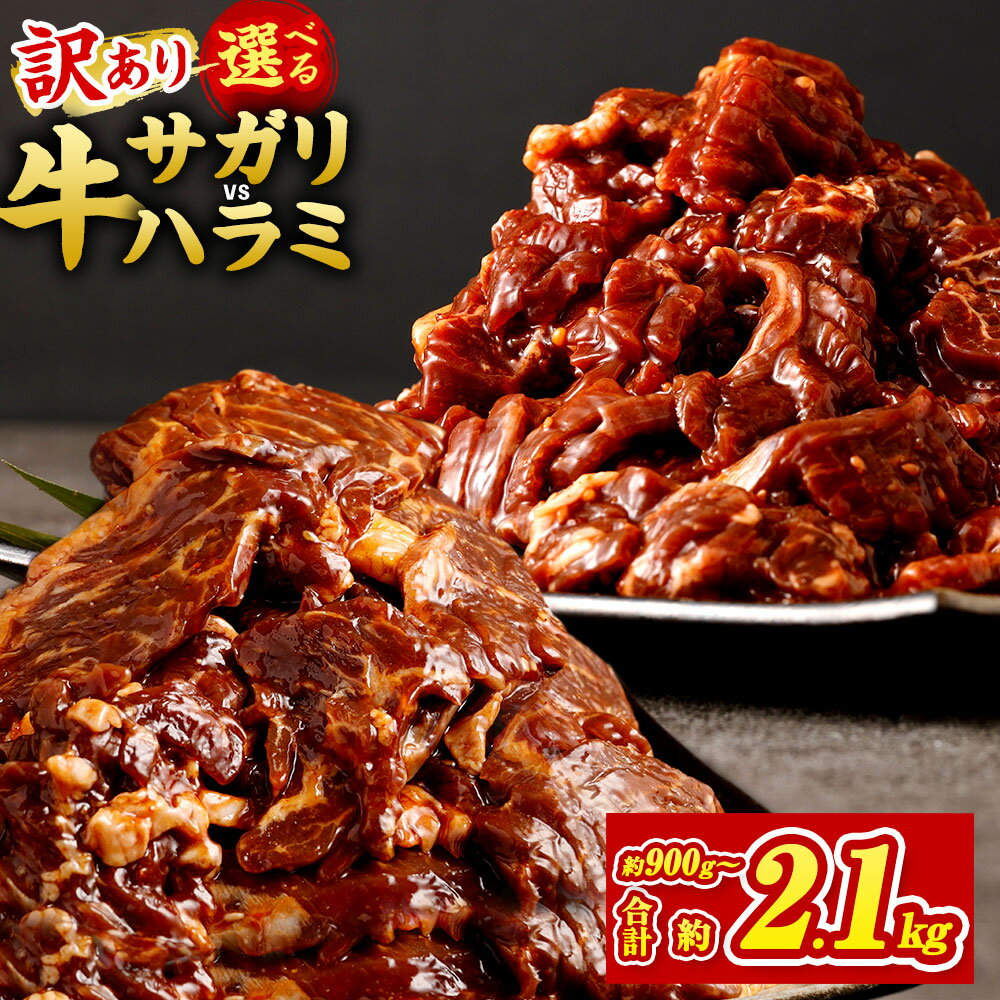 ★柔らかさUP★【選べる】【訳あり】秘伝コク旨たれ漬け牛サガリ肉／たれ漬け牛ハラミ肉 約900g～約2.1kg 7000円 〜 14000円 7000円 〜 1万4000円 1パック約300g 希少部位 牛肉 お肉 ハラミ タレ漬け 不揃い サガリ 小分け