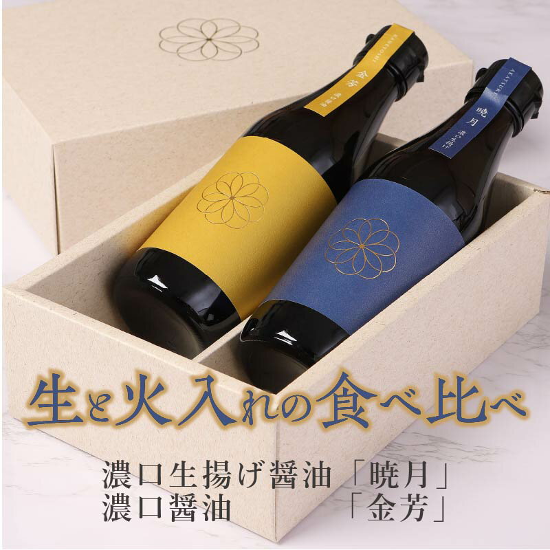 【ふるさと納税】天然醸造醤油　生と火入れの食べ比べセット【A5-307】 サムネイル2
