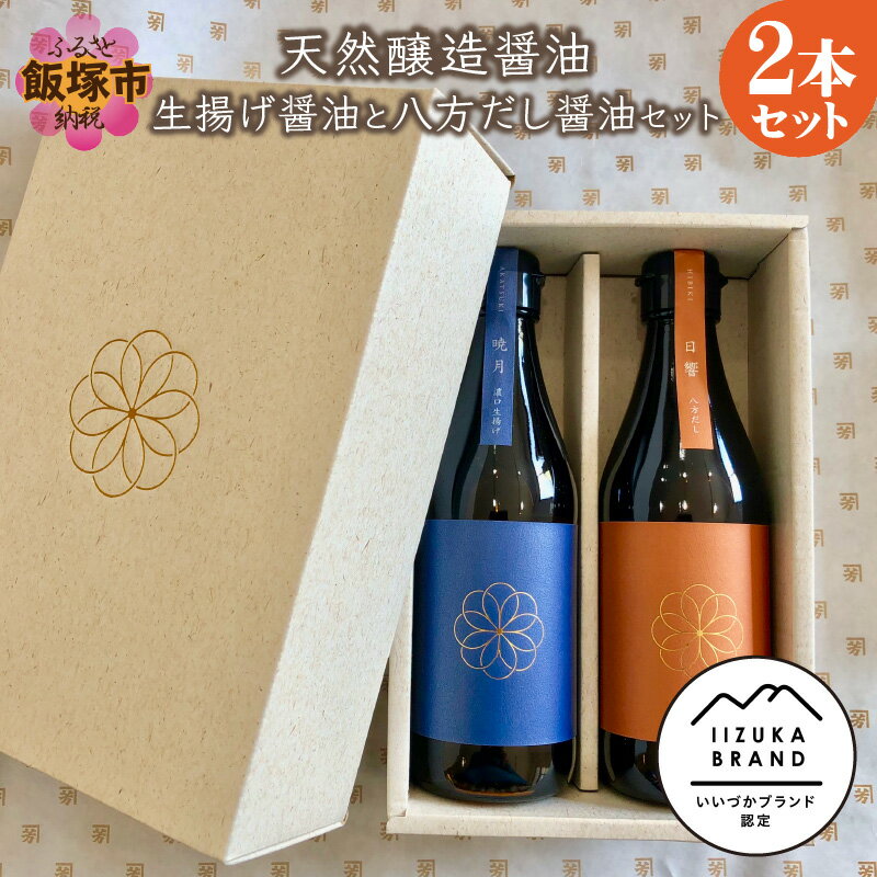 天然醸造醤油 生揚げ醤油と八方だし醤油セット しょうゆ しょう油 調味料 農薬不使用 化学調味料不使用 だし醤油 希釈 2本 九州産【A7-033】