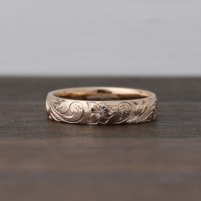 【ふるさと納税】ハワイアンリング ピンクゴールド（波）【O53-004】 サムネイル2