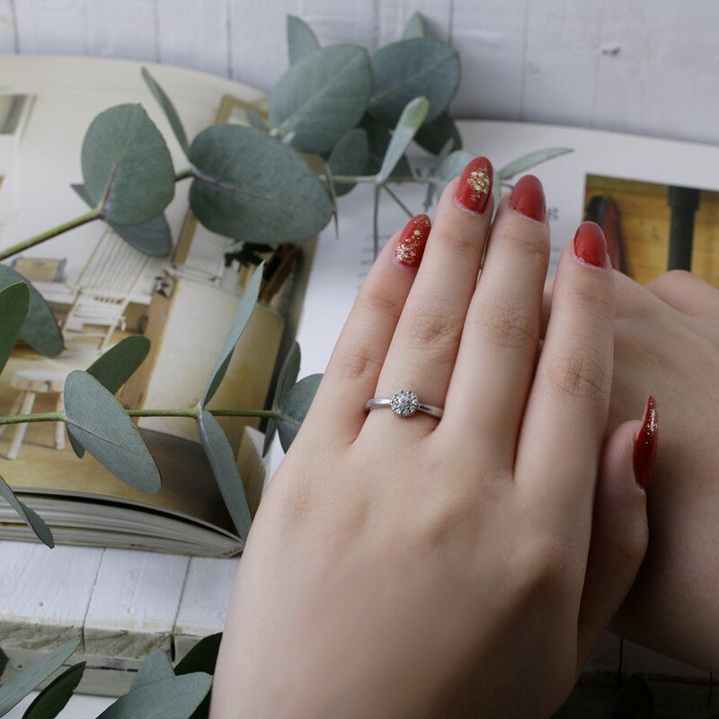 【ふるさと納税】結ハードプラチナ ダイヤモンド0.2ct【M62-003】 サムネイル2