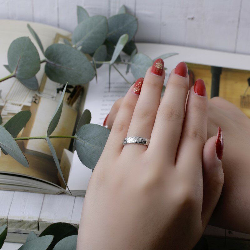 【ふるさと納税】ハワイアンリング ハードプラチナ（葉）【N72-002】 サムネイル3