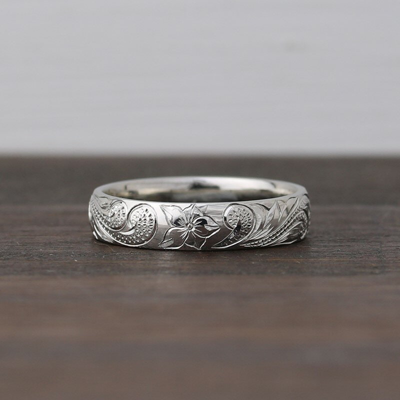 【ふるさと納税】ハワイアンリング ハードプラチナ（波）【N72-001】 サムネイル2