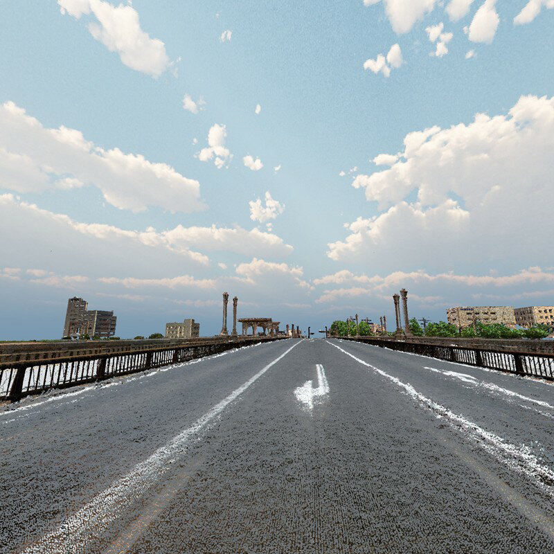 【ふるさと納税】【3D点群データ】飯塚市 風景 街並みデータ (遠賀川流域と橋) 【J5-016】 サムネイル2