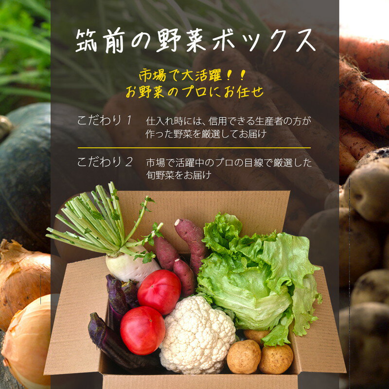 【ふるさと納税】筑前のお野菜4～7種類【3カ月定期便】【B3-072】 - 画像3