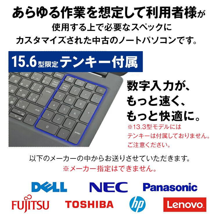 【ふるさと納税】YTS ノートパソコン Customer Edition 選べる 13.3型 15.6型 パソコン ノートPC PC カスタマーモデル ビジネス カスタム Windows11 WPS Office メモリ 8GB SSD 256GB Core i5 サムネイル2