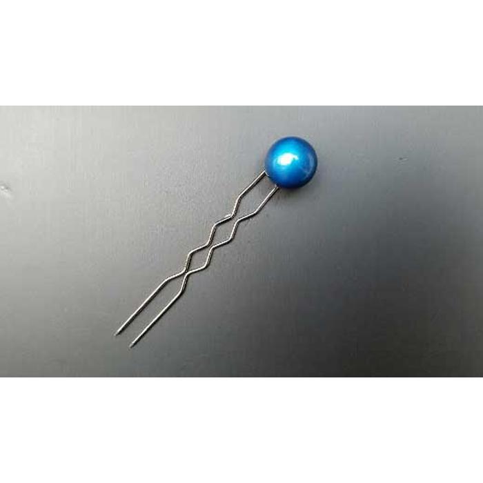 【ふるさと納税】【本漆塗】・漆玉かんざし(メタリックブルー色) 職人手作り 工芸品 和装 洋装 装飾 髪飾り サムネイル2