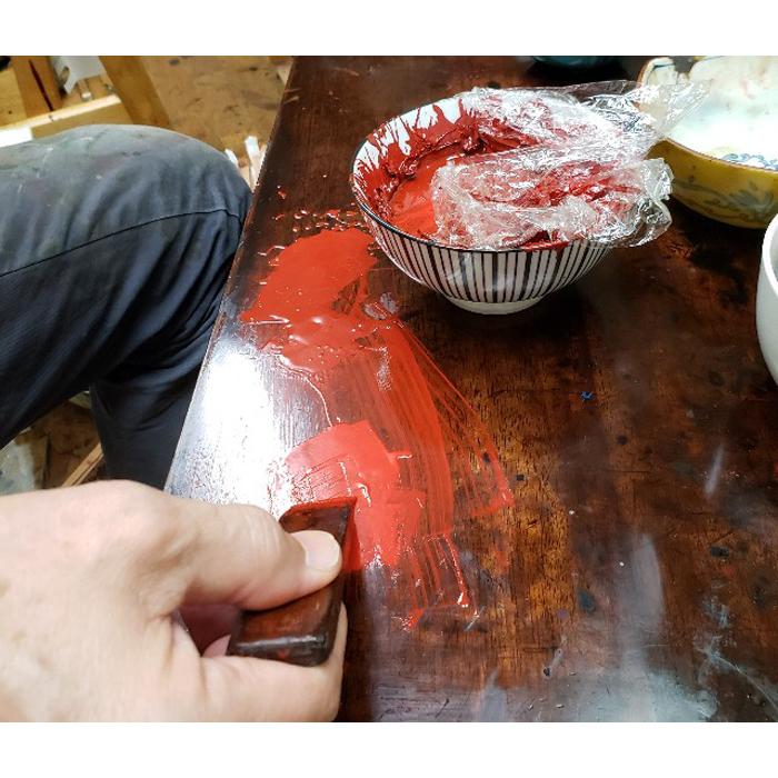 【ふるさと納税】【ギフト用】【本漆塗り】漆ピアス(朱)10ミリ玉／イヤリング可 アクセサリー 装飾品 上品 艶感 軽量 オシャレ 職人技 伝統工芸 サムネイル3