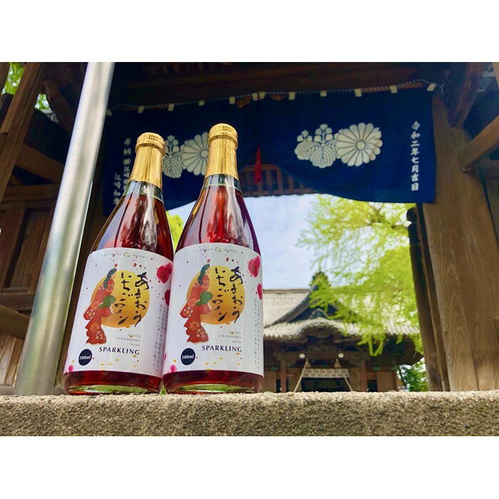 【ふるさと納税】あまおういちごワインスパークリング イチゴ フルーティー 炭酸 ワイン 八女 サムネイル2