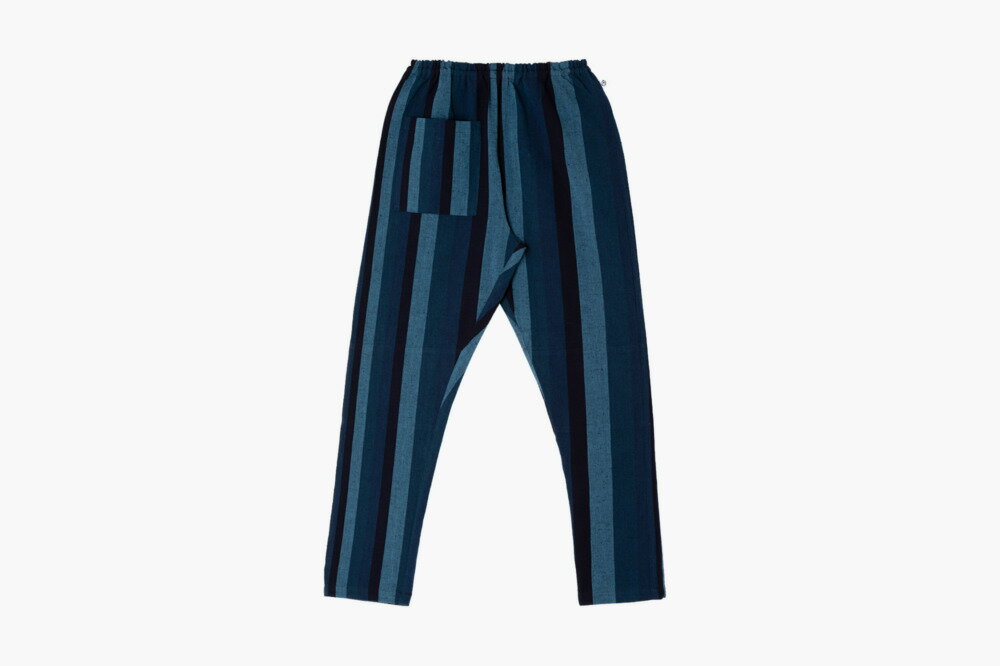 【ふるさと納税】MONPE カツオ縞 中厚 モンペ 久留米絣 もんぺ 服 ズボン パンツ サムネイル2