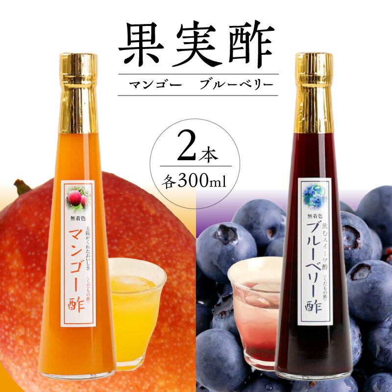 果物酢（マンゴー・ブルーベリー）セット【牛乳やソーダ割・ヨーグルトにかけて】 無着色 くだもの 果物