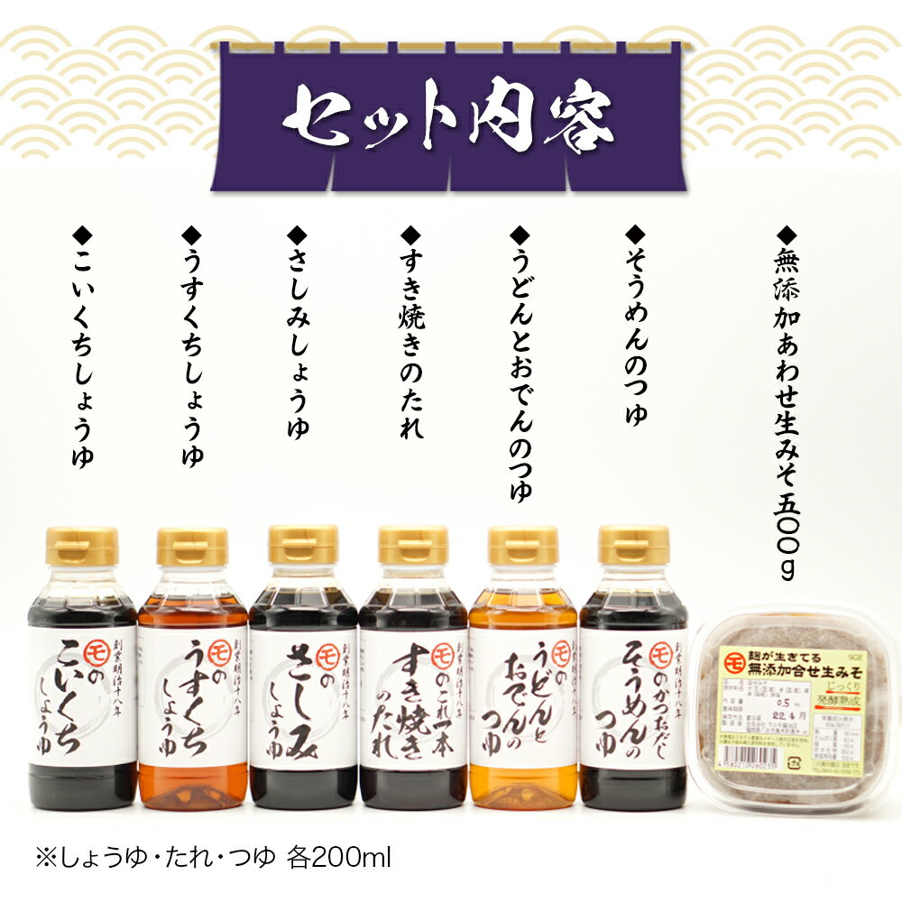 【ふるさと納税】マルモ醤油店　しょうゆ・タレ・みそ　詰め合わせギフトセット　しょうゆ 醤油 たれ タレ みそ 味噌 サムネイル2