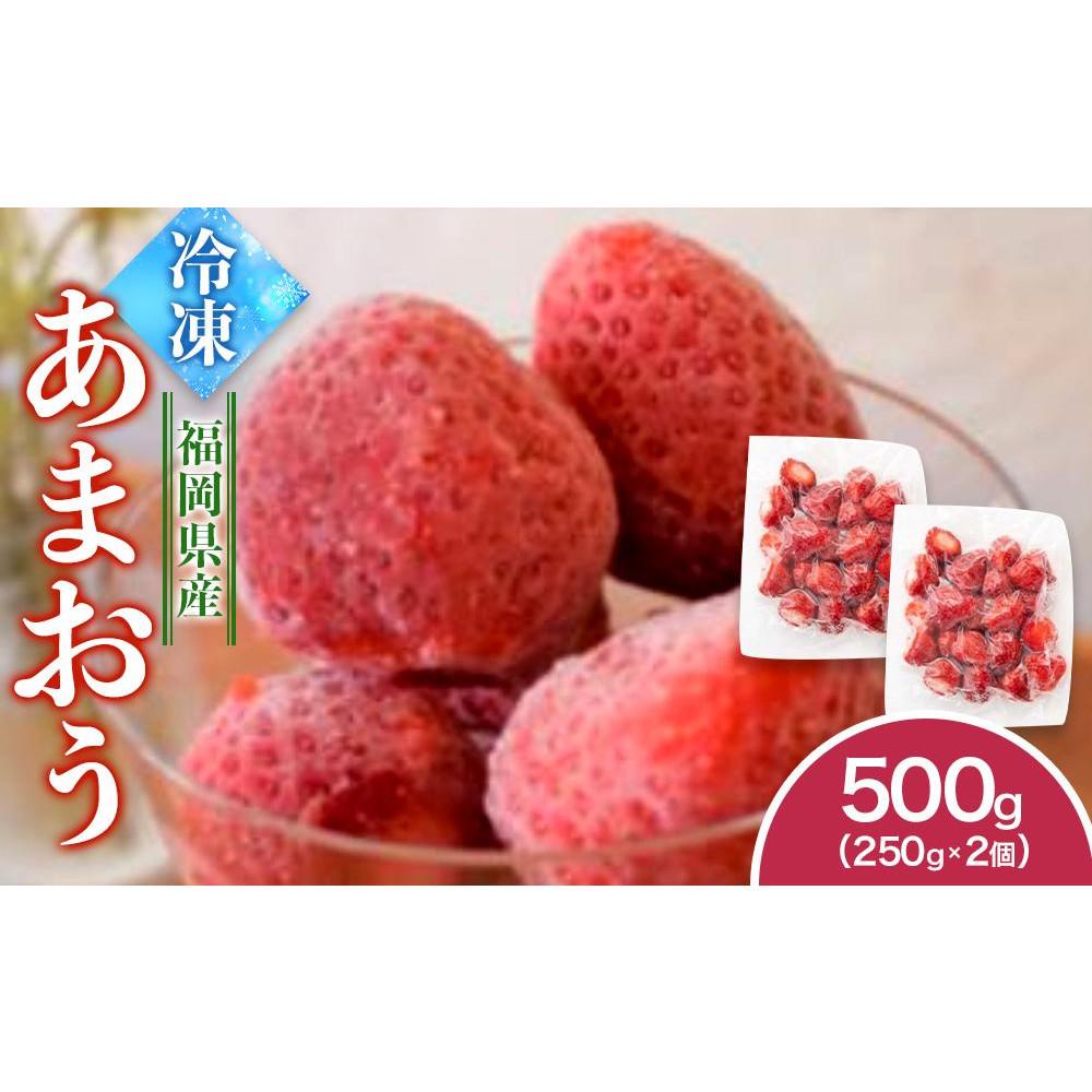 福岡県産　冷凍あまおう500g（250g×2個）