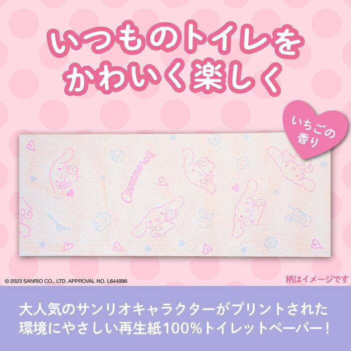 【ふるさと納税】トイレットペーパー サンリオ キャラクターズ ダブル 25m 12ロール×8パック《豊前市》【大分製紙】キャラクター プリント ハローキティ マイメロ キキララ シナモロール クロミ [VAA015] 備蓄 防災 まとめ買い 日用品 消耗品 常備品 生活用品 大容量 トイレ サムネイル2