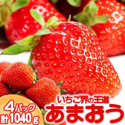 あまおう 生まれも育ちも福岡県 イチゴ界の王道！あまおう好きにはたまらない ボリュームパック 4パック 果物 デザート　お届け：2026年1月1日～5月31日まで