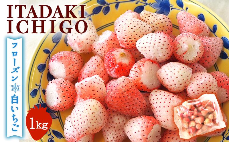 【ふるさと納税】【訳あり】冷凍いちご 白いちご 1kg入り 冷凍 フローズン デザート 白いちご 白苺 イチゴ 果物 くだもの フルーツ 旬のフルーツ 季節のフルーツ 旬の果物 季節の果物 福岡 福岡県 小郡市 サムネイル2