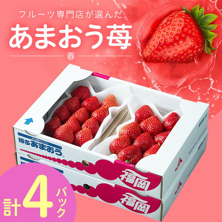 【2026年発送先行受付】フルーツ専門店が選んだ「あまおう苺」春250g×4パック(大野城市)_ あまおう苺 いちご イチゴ 果物 フルーツ 福岡県 大野城市 美味しい 人気 送料無料【配送不可地域：離島】【1083237】