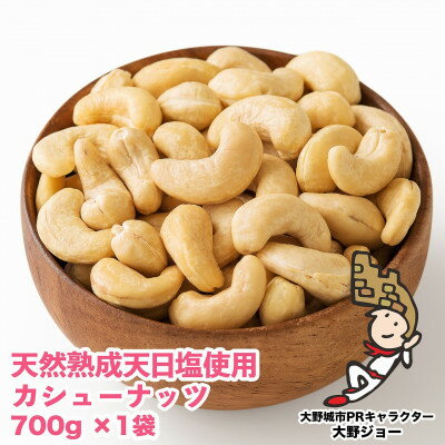 天然熟成天日塩 カシューナッツ 700g(700g×1袋)(大野城市)_ ナッツ おつまみ ギフト プレゼント 贈り物 送料無料 【1139166】