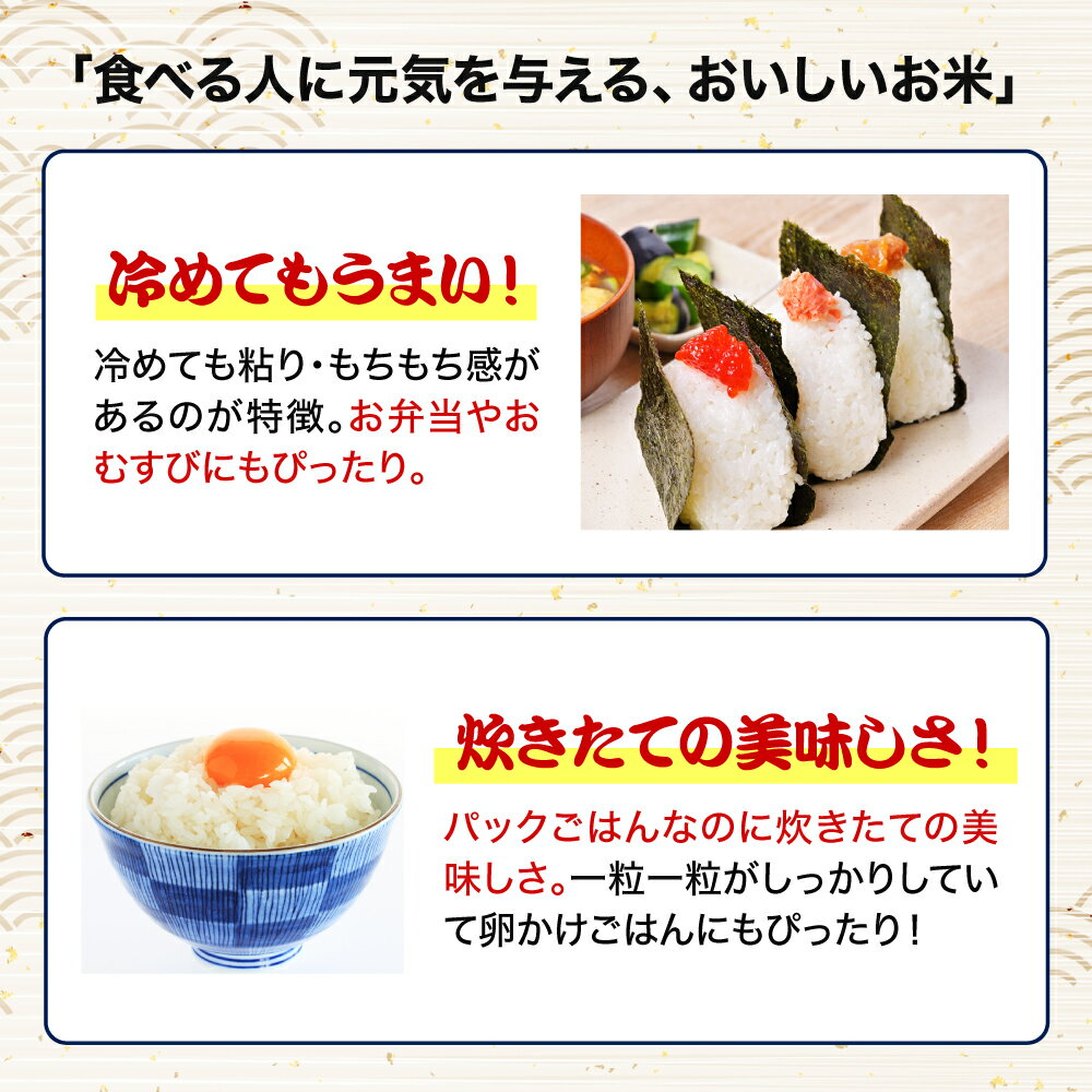 【ふるさと納税】福岡県産米　「元気つくし」パックご飯　200g×24食セット or ×48食セット【JAほたるの里】 送料無料食べきりサイズ お手軽 時短 炊きたて うまい ほかほかご飯 簡単 レンジご飯 非常食 備え 災害時 備蓄 - 画像2