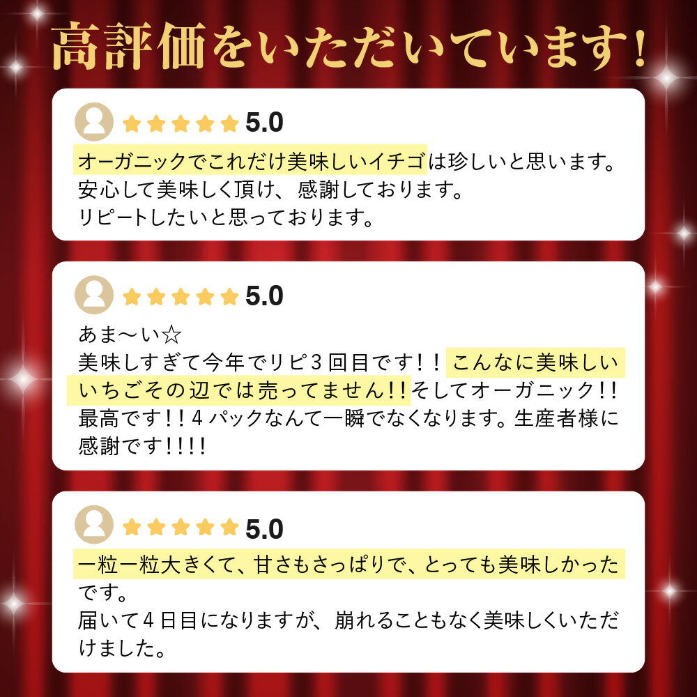 【ふるさと納税】オーガニックあまおう 「いせいちご」 おまかせ4パック（MIX）【伊世いちご畑】_HA1018　送料無料苺 イチゴ フルーツ 化学農薬不使用 化学肥料不使用 冷蔵 ご褒美 おやつ 朝食 デザート サムネイル2