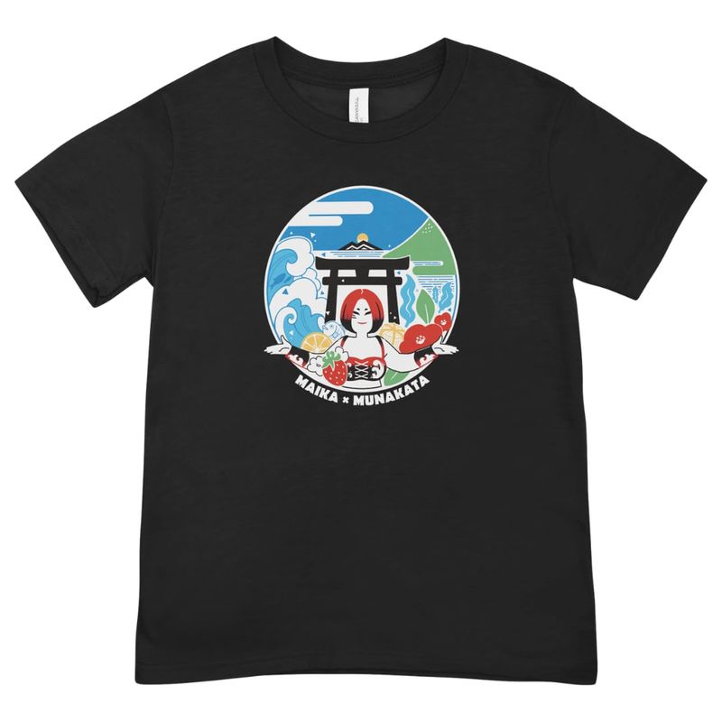 【ふるさと納税】女子プロレス団体「スターダム」所属！「舞華」選手応援Tシャツ(黒)【宗像観光協会】_HA1933 サムネイル3