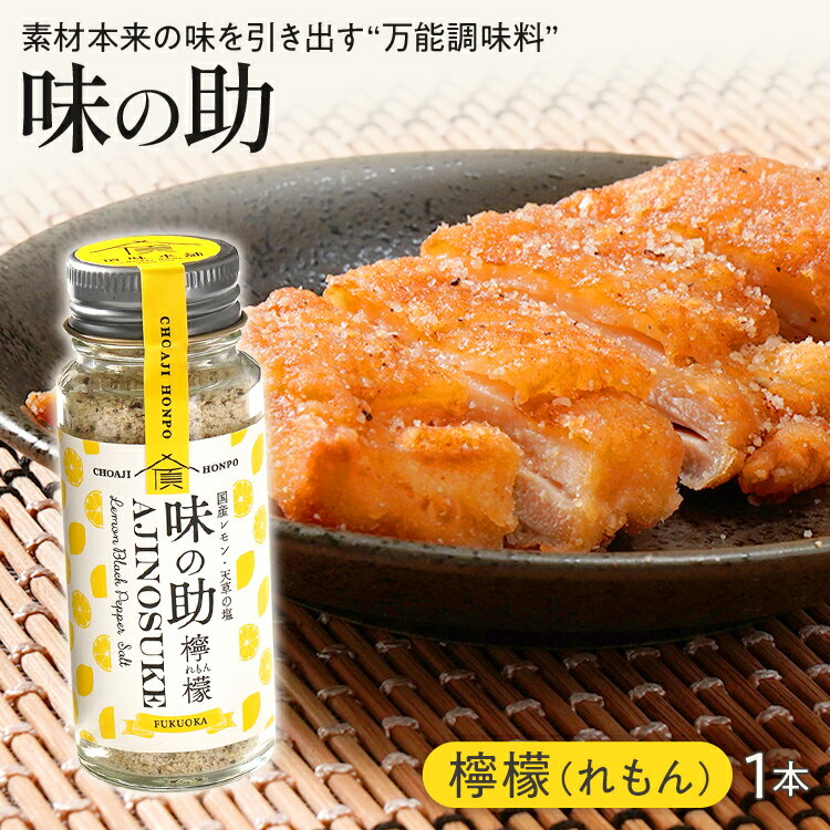 味の助（レモン） 万能調味料 調味料 香辛料 檸檬 れもん 塩 ニンニクパウダー 下ごしらえ 料理 調理 アウトドア BBQ バーベキュー キャンプ 福岡県 福岡 九州 グルメ お取り寄せ