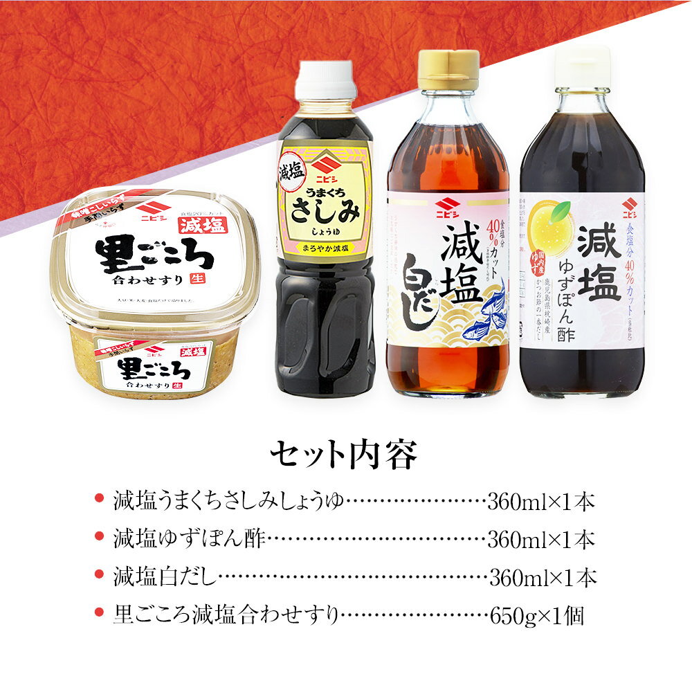【ふるさと納税】減塩調味料セット お取り寄せグルメ お取り寄せ 福岡 お土産 九州 福岡土産 取り寄せ グルメ 福岡県 サムネイル2