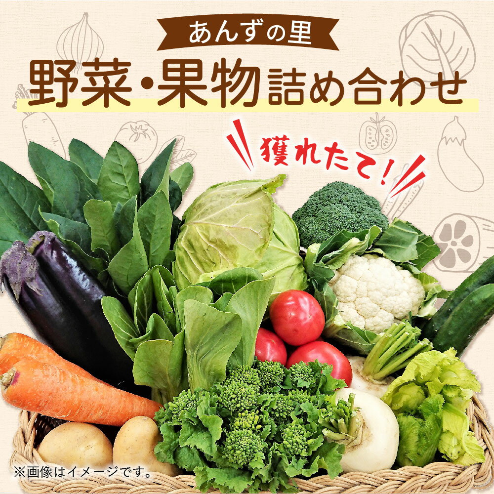 【ふるさと納税】穫れたて！ 野菜・果物詰め合わせ 10品目 あんずの里 野菜 果物 フルーツ セット 詰め合わせ 春 旬 福岡県産 九州産 国産 送料無料 [G0042] - 画像2