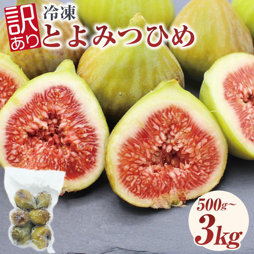 【選べる容量】福岡県産 いちじく「とよみつひめ」 計500g 計1kg 計2kg 計3kg イチジク 無花果 くだもの 果物 果実 フルーツ 訳あり 訳アリ 訳あり品 真空パック シャーベット 冷凍 国産 九州 福岡県 福津市 送料無料 [G2325][G2326][G2327][G2328]