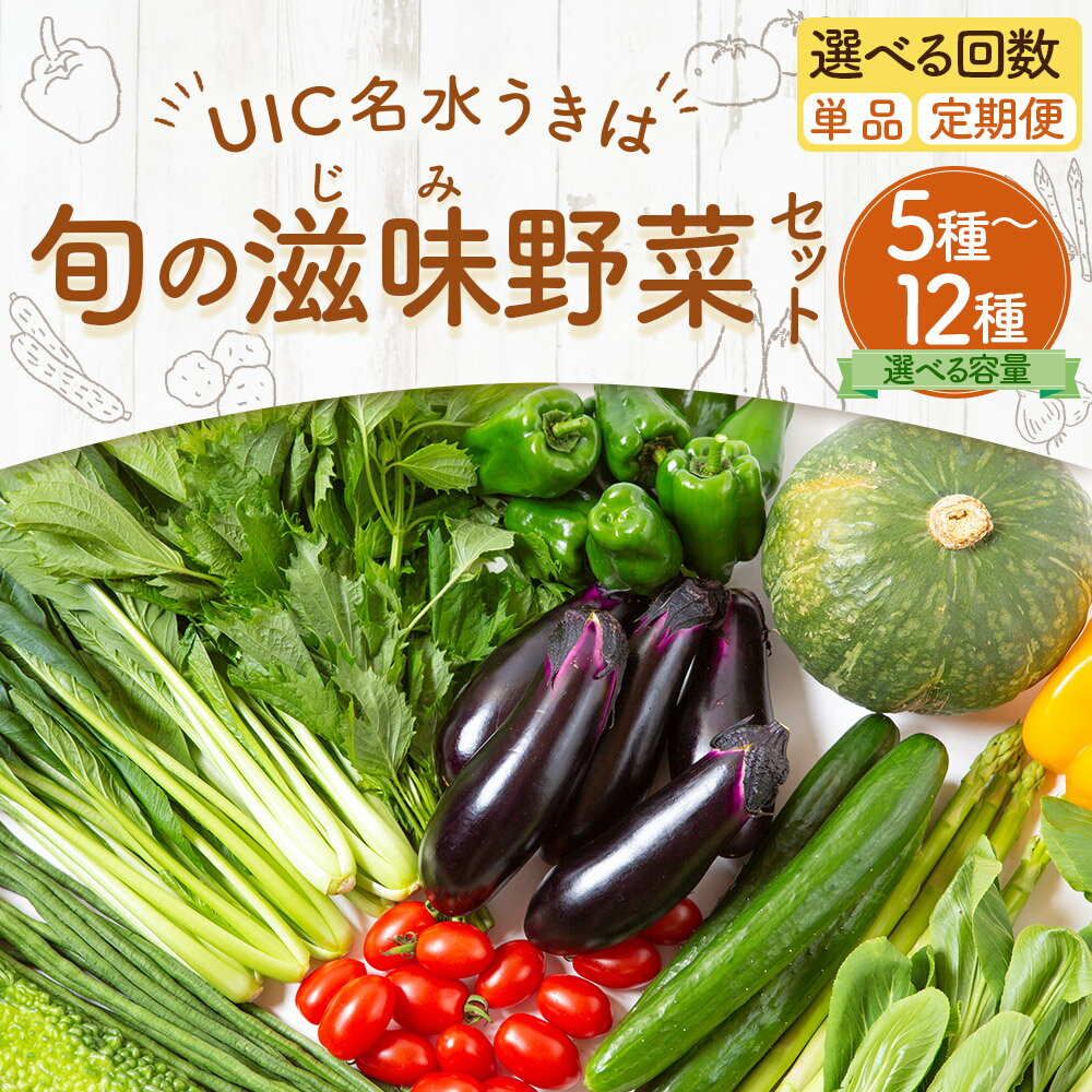 【ふるさと納税】【選べる種類】UIC 名水うきは 旬の滋味（じみ）野菜セット 野菜 定期便 詰め合わせ 野菜詰め合わせ 冷蔵 送料無料 福岡県 うきは市 - 画像2