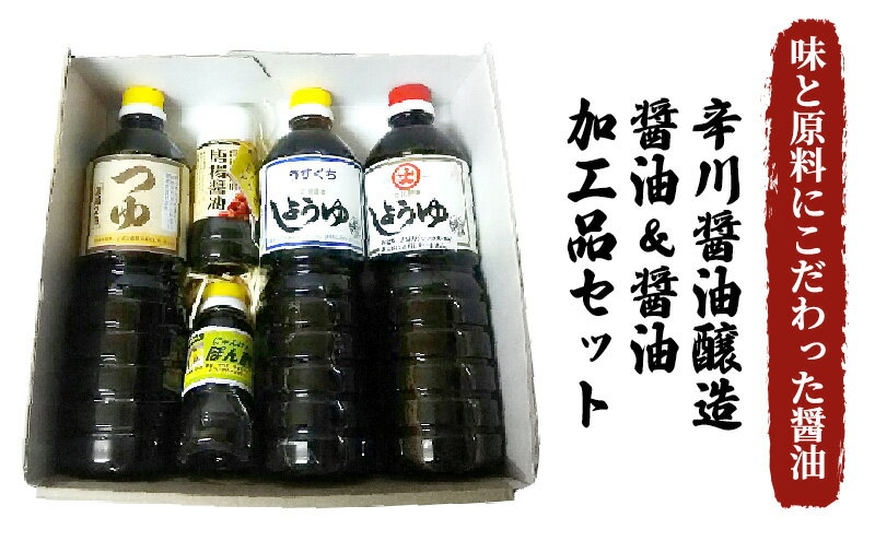 【ふるさと納税】醤油 醤油加工品 セット 5種 薄口 濃口 しょうゆ つゆ ポン酢 辛川醤油醸造 サムネイル2