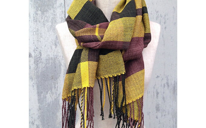 【ふるさと納税】ito to iro 手染め・手織り仕上「ストール」 メリノウール100％ストール【1】 ファッション小物 サムネイル2