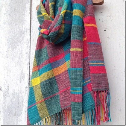 【ふるさと納税】ito to iro 手染め・手織り仕上「ストール」メリノウール100%ストール【2】 ファッション小物 サムネイル3