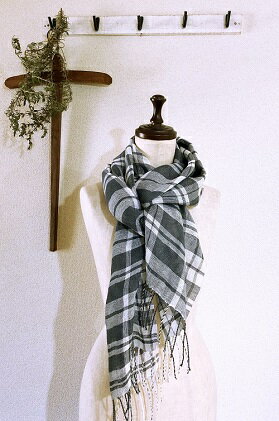 【ふるさと納税】ito to iro 【2】リネン100%　染織りストール ファッション小物 サムネイル2