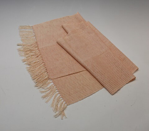 【ふるさと納税】ショール 桜染 手織り スピンピコットショール 桜ピンク 雑貨 日用品 ファッション 織物 染物 工房夢細工 サムネイル3