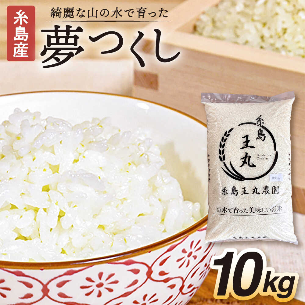 糸島産 夢つくし 10kg 糸島市 / 糸島王丸農園 ( 谷口汰一 )【 いとしまごころ】[AAZ005] 常温 米 白米 28000円 2万8千円