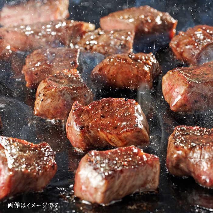 【ふるさと納税】A4ランク ヒレ サイコロ ステーキ 300g & 生ハンバーグ 150g×3個 博多和牛 糸島市 / 糸島ミートデリ工房 [ACA052] 10000円 1万円 黒毛和牛 冷凍配送 サムネイル3