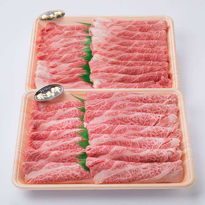 【ふるさと納税】高級霜降り 肩ロース スライス 1kg (500g×2P) A4ランク 糸島黒毛和牛 【糸島ミートデリ工房】 [ACA063] 黒毛和牛 冷凍配送 35000円 3万5千円 サムネイル2