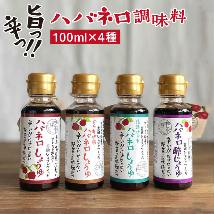 ハバネロ調味料 100ml 4本セット【シェフのごはんやさん四季彩】 いとしまごころ [ACC014] 11000円 1万1千円