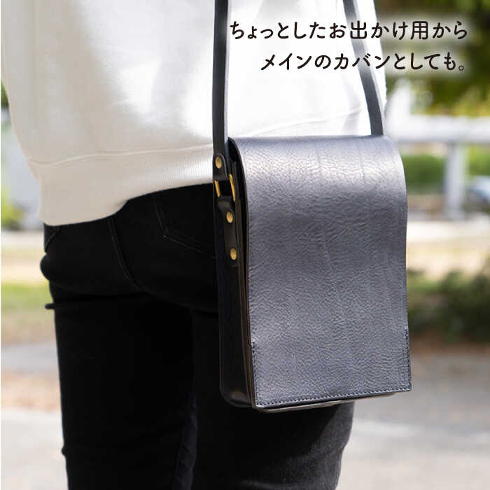 【ふるさと納税】マグネットフラップ の ショルダーバッグ 糸島市 / LADIES&GENTLEMEN 鞄 レザー 革 革製品 革鞄 [ADK038] 85000円 8万5千円 - 画像2