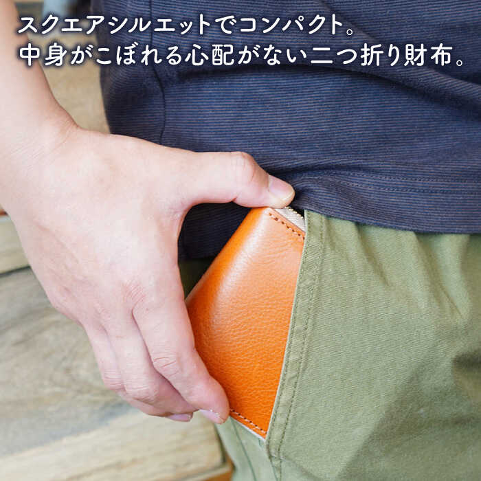 【ふるさと納税】ラウンドファスナーの二つ折り財布 糸島市 / LADIES＆GENTLEMEN [ADK068] ウォレット 牛革 本革 革製品 レザー 66000円 6万6千円 サムネイル2
