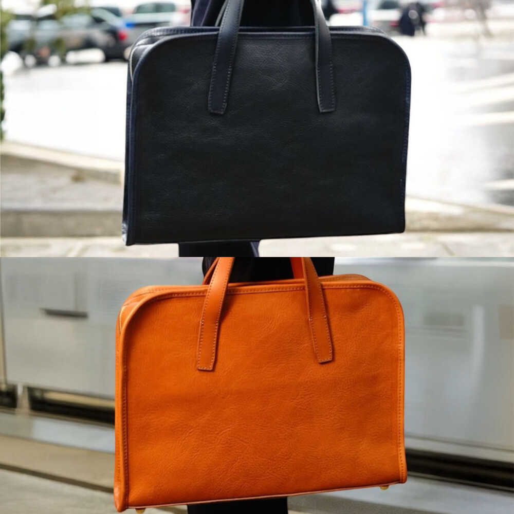 【ふるさと納税】アズーロバッグ ビジネスバッグ 糸島市 / LADIES＆GENTLEMEN 本革 革製品[ADK077] レザー かばん 200000円 20万円 サムネイル2