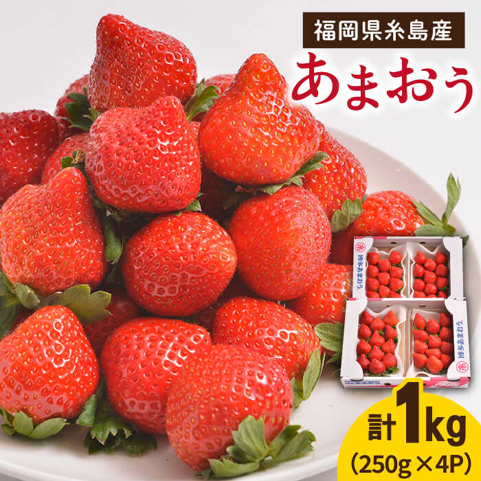 【先行予約】糸島産【冬】 あまおう 4パック 【2025年12月上旬以降順次発送】《糸島》【南国フルーツ株式会社】 [AIK006] 21000円 2万1千円