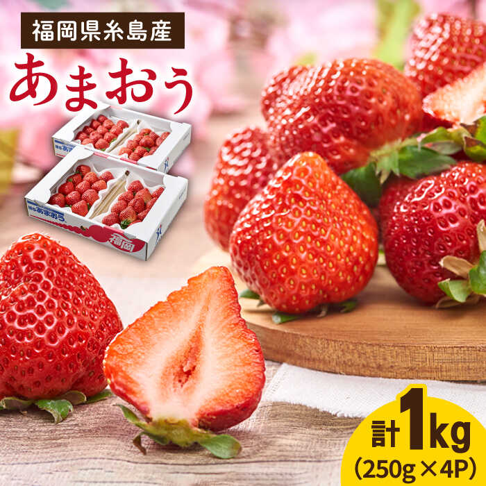 【先行予約】糸島産【春】 あまおう 4パック 【2026年2月上旬以降順次発送】 《糸島》【南国フルーツ株式会社】 [AIK008] 先行予約 12000円 1万2千円
