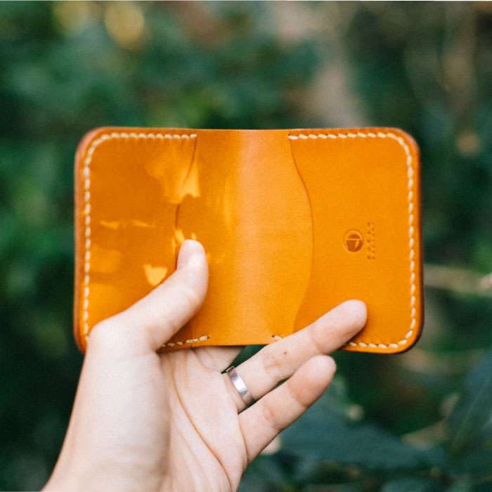 【ふるさと納税】 コンパクト 二つ折り 財布 11006 糸島 / Duram Factory [AJE055] 本革 2つ折り サムネイル3