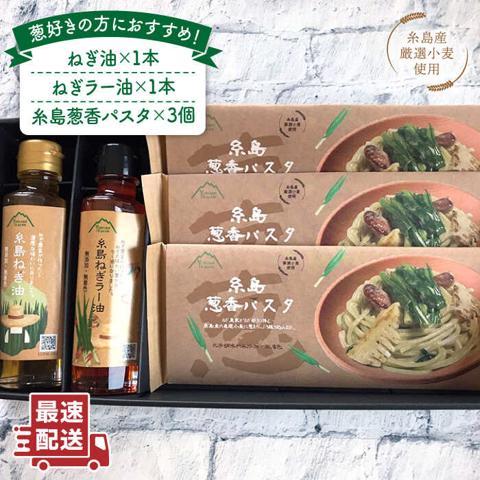 糸島ねぎ油&葱香る麺ギフトセット 糸島市 / 株式会社Carna [ALA023] 常温 16000円 1万6千円