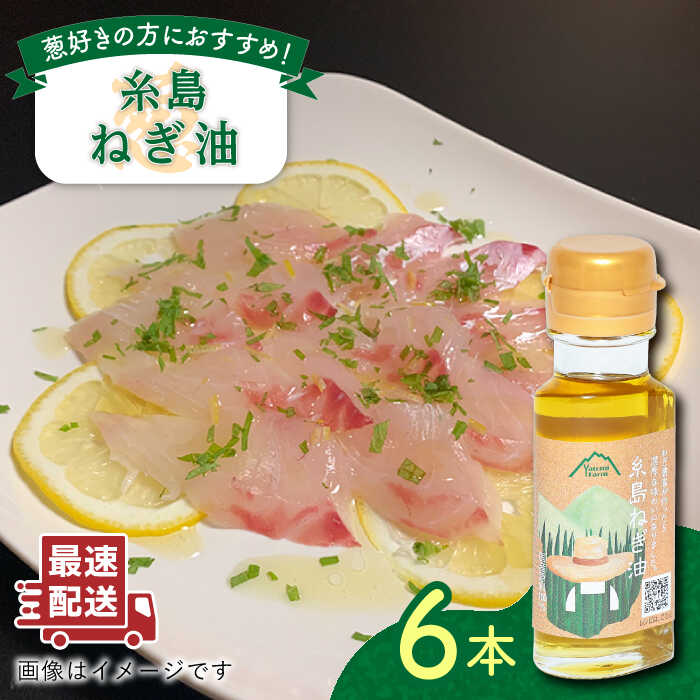 糸島ねぎ油 6本 糸島市 / Carna 香味油 油 炒め料理 [ALA052] 14000円 1万4千円
